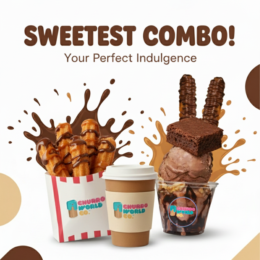 combo ice cream churro world