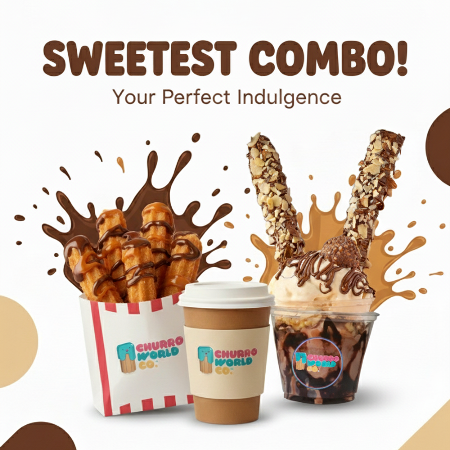 combo ice cream churro world